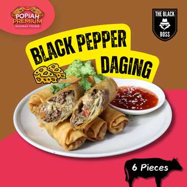 Popiah Blackpepper Daging bersama Keju Mozzarella - BPDC